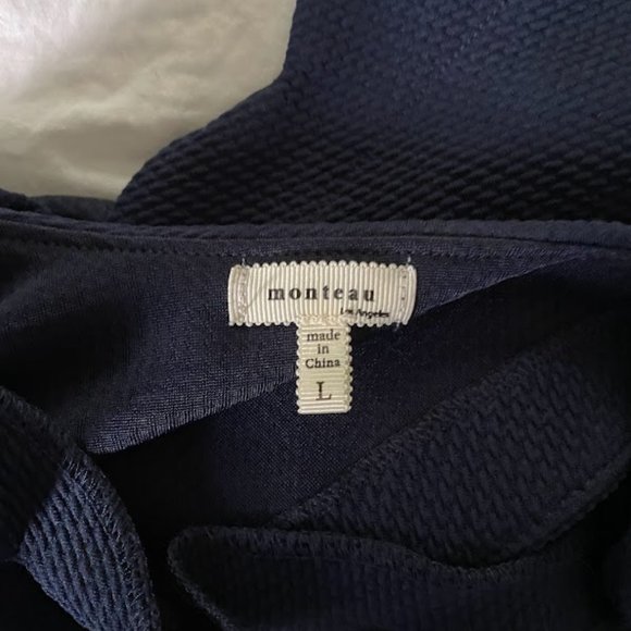 Monteau Scalloped Girls Waffle Blouse - Picture 3 of 3